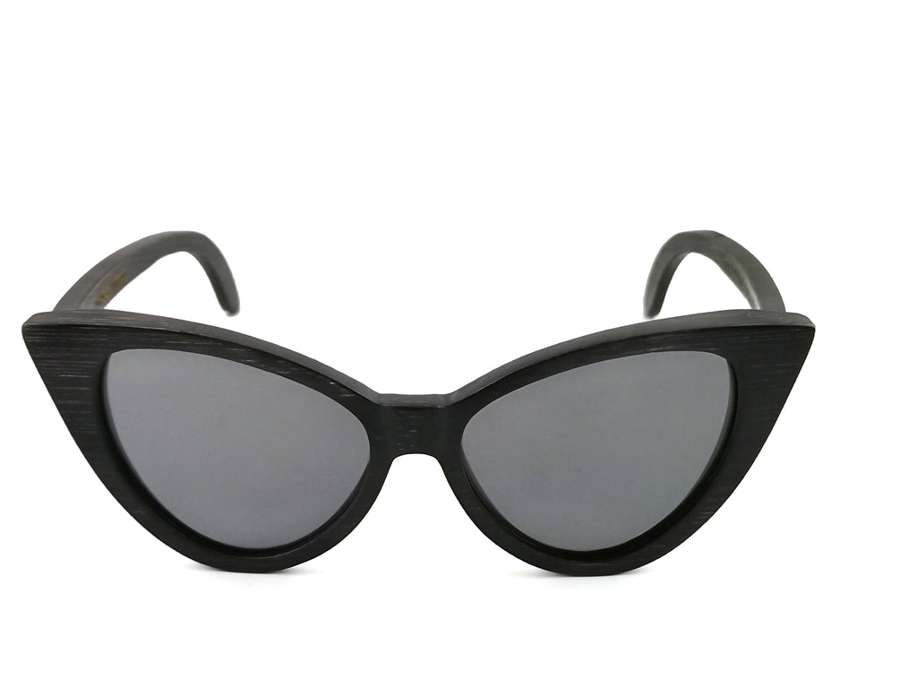 Selina Black Bamboo w/Black Lenses