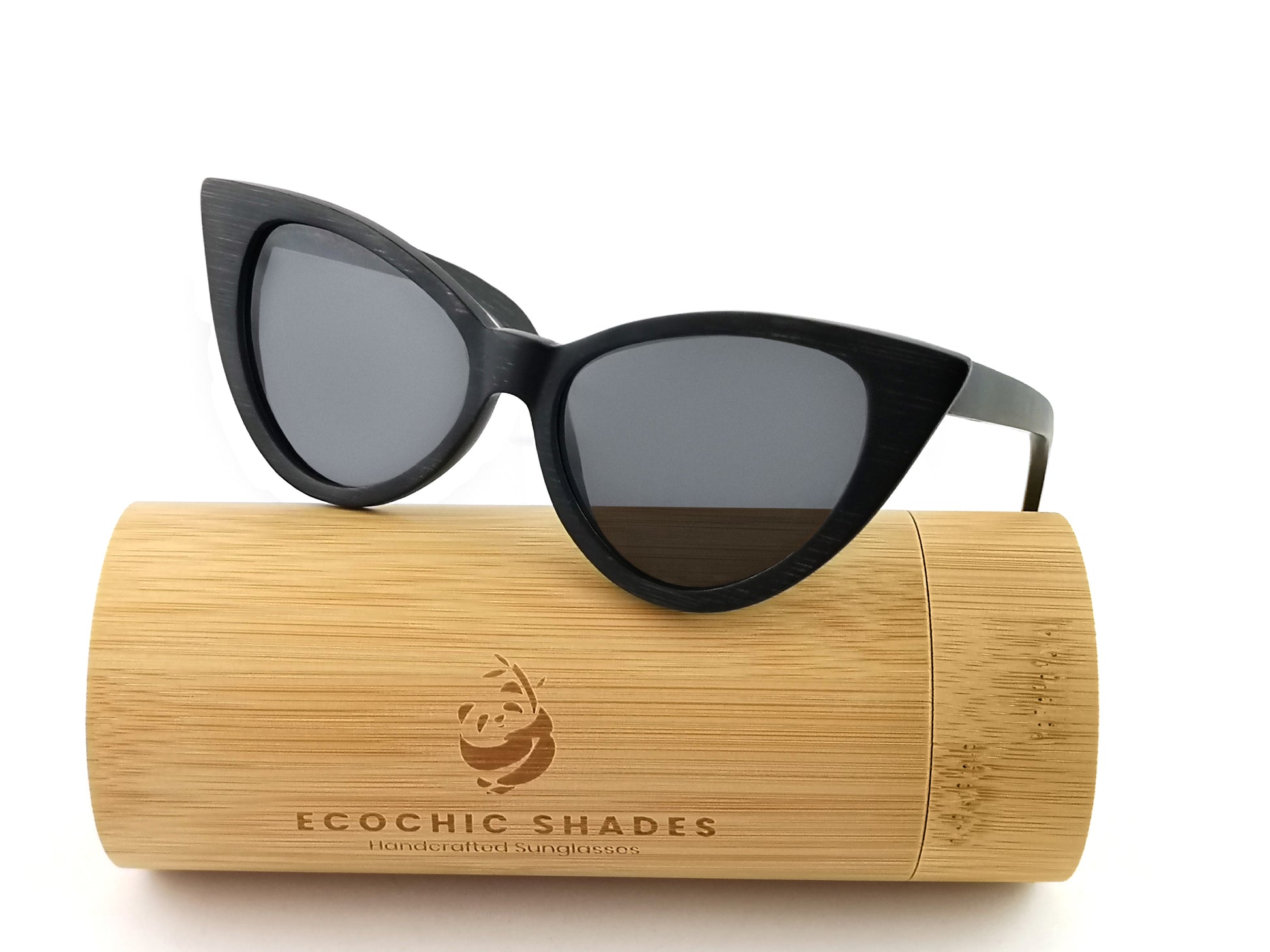 Selina Black Bamboo w/Black Lenses