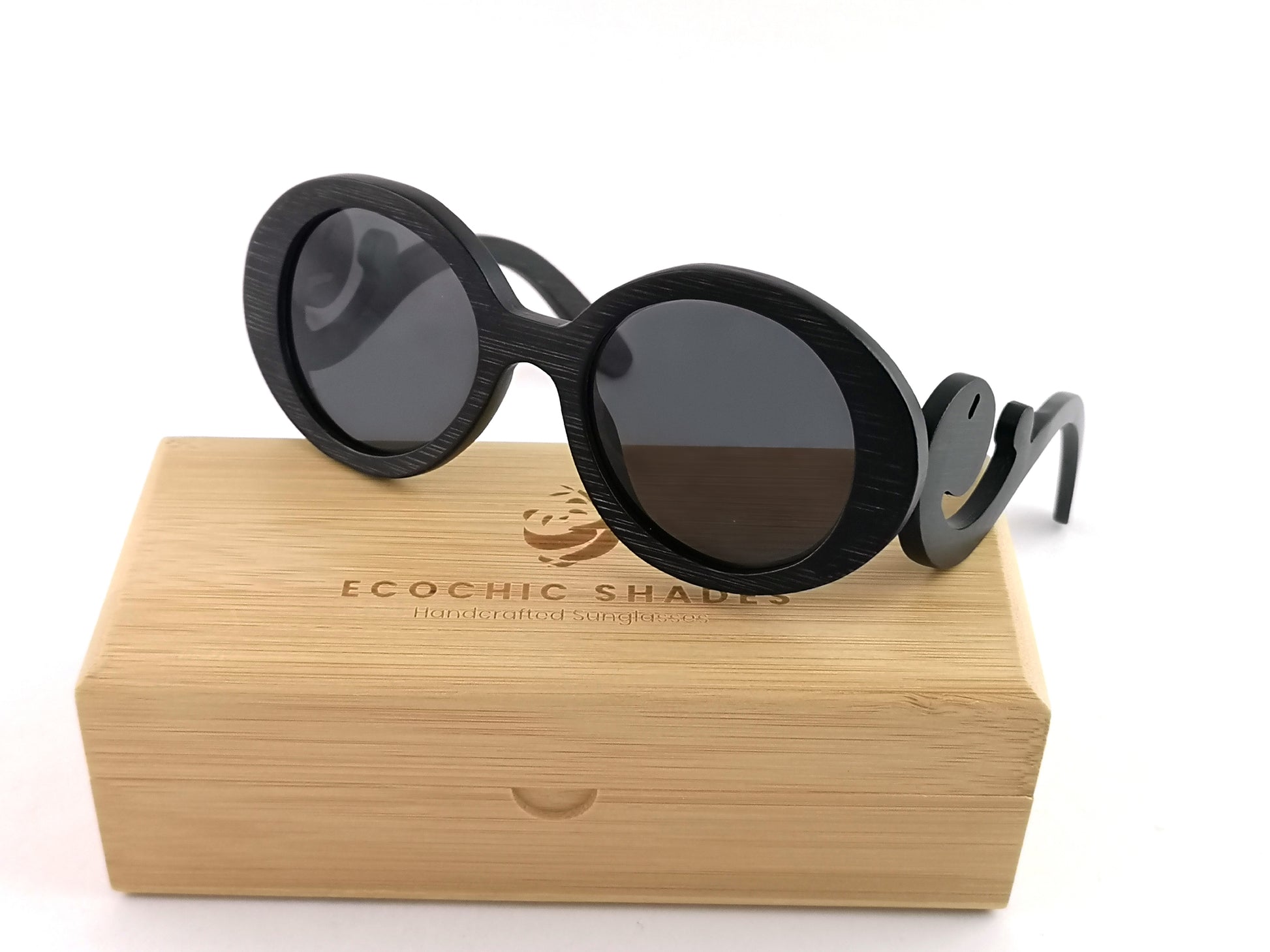 Sophia Bamboo Black w/Black Lenses