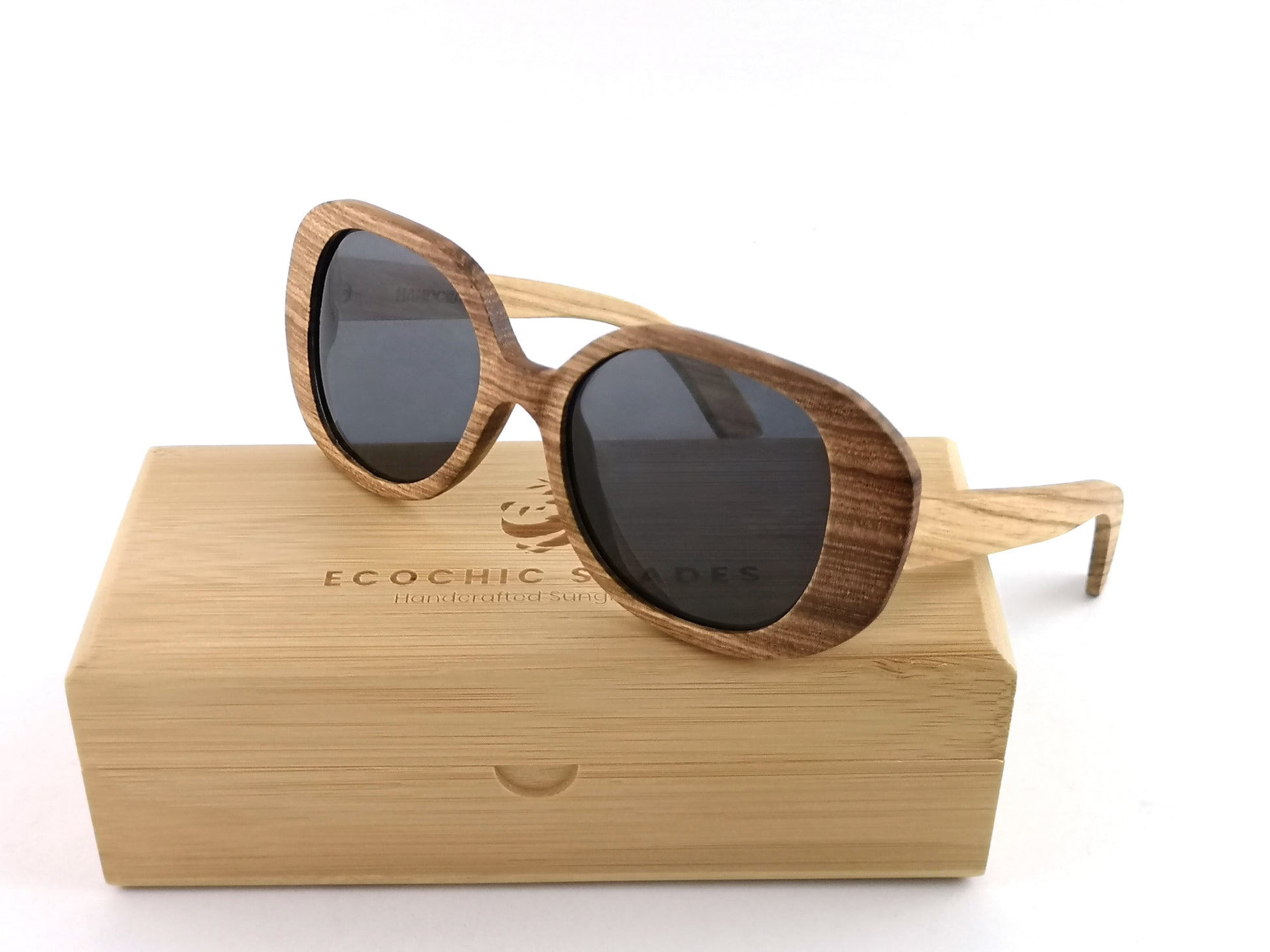 Miranda Zebrawood w/Black Lenses
