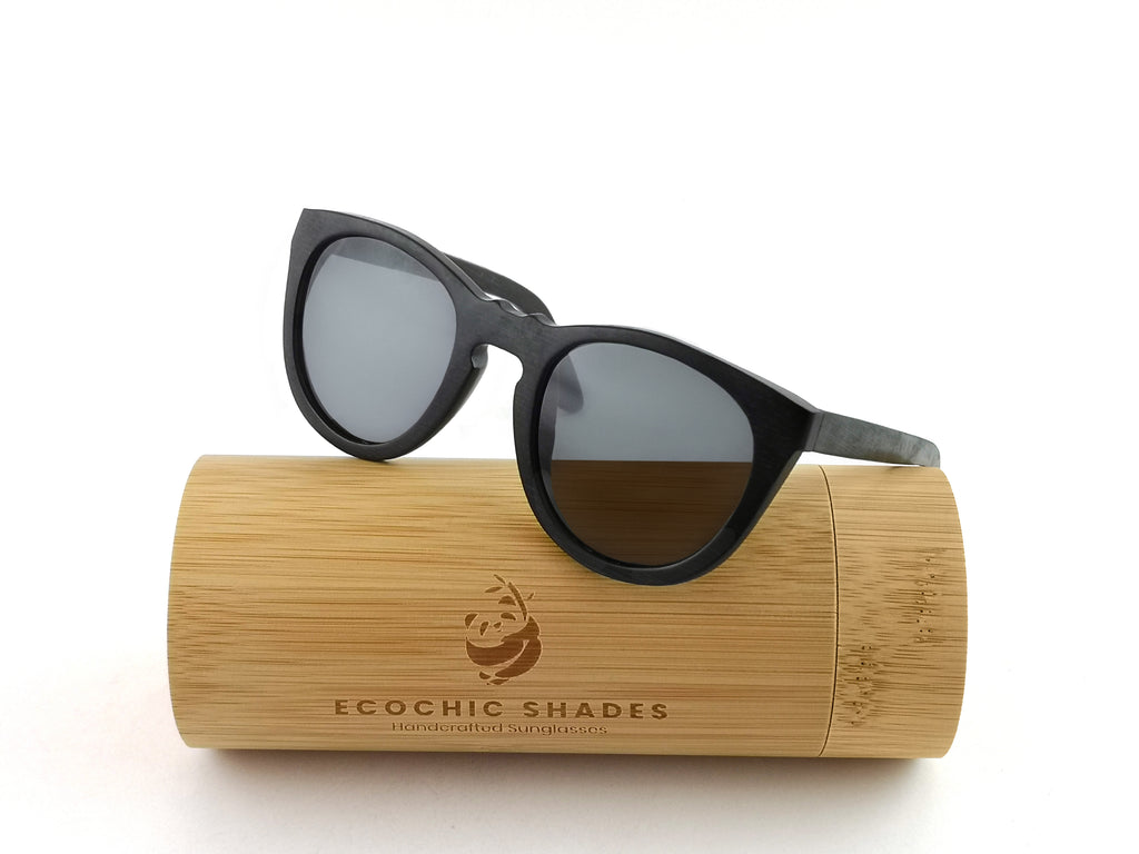 Riley Bamboo Black w/Black Lenses