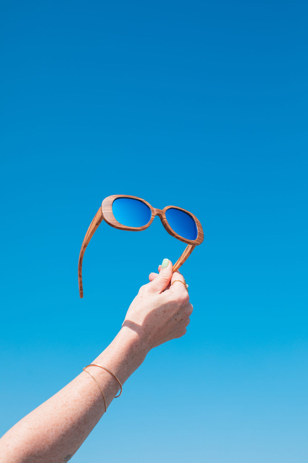 Miranda Zebrawood w/Tahitian Tide Mirrored Lenses (NEW) image 3