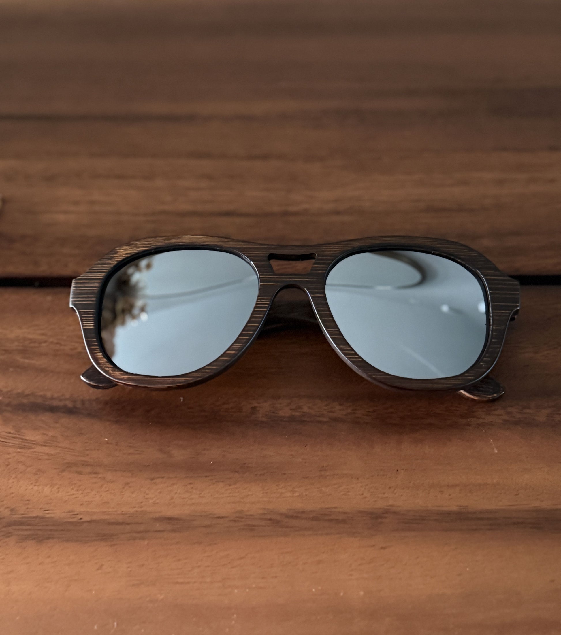 Avion SQ Bamboo Brown w/ Mirrored Lenses