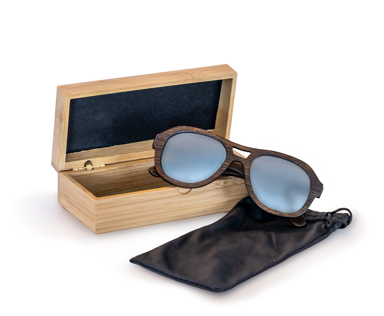 Avion SQ Bamboo Brown w/ Mirrored Lenses