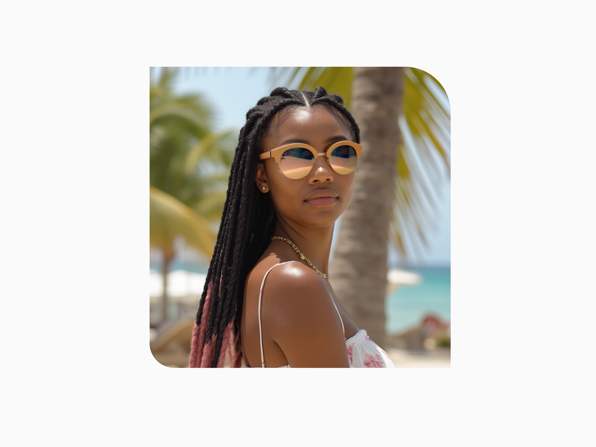 Jordan Skateboard Nat w/Rose Gold Mirrored Lenses